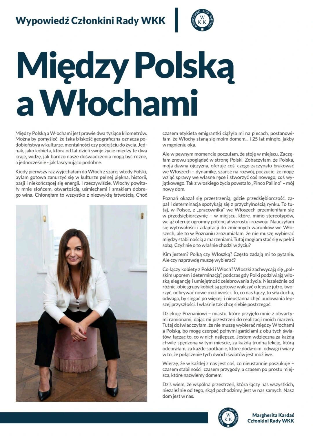 Esej w biuletynie WKK